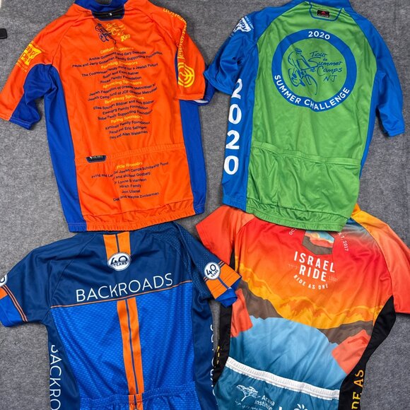 Cycling Jersey Mens Medium Lot Of 4 Primal Backroads Short Sleeve Full Zip - Picture 9 of 11